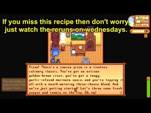 How to learn Pizza recipe - Stardew Valley 1.4