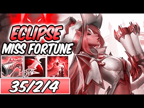 *ONE-SHOT* S+ FULL LETHALITY DARK HARVEST ECLIPSE PRESTIGE EDITION MISS FORTUNE ADC | Build & Runes