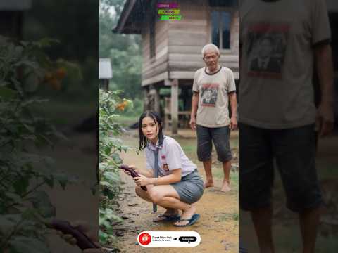 heavy rain in village life rainstorm and thunder #fyp #heavyrain #rainyday