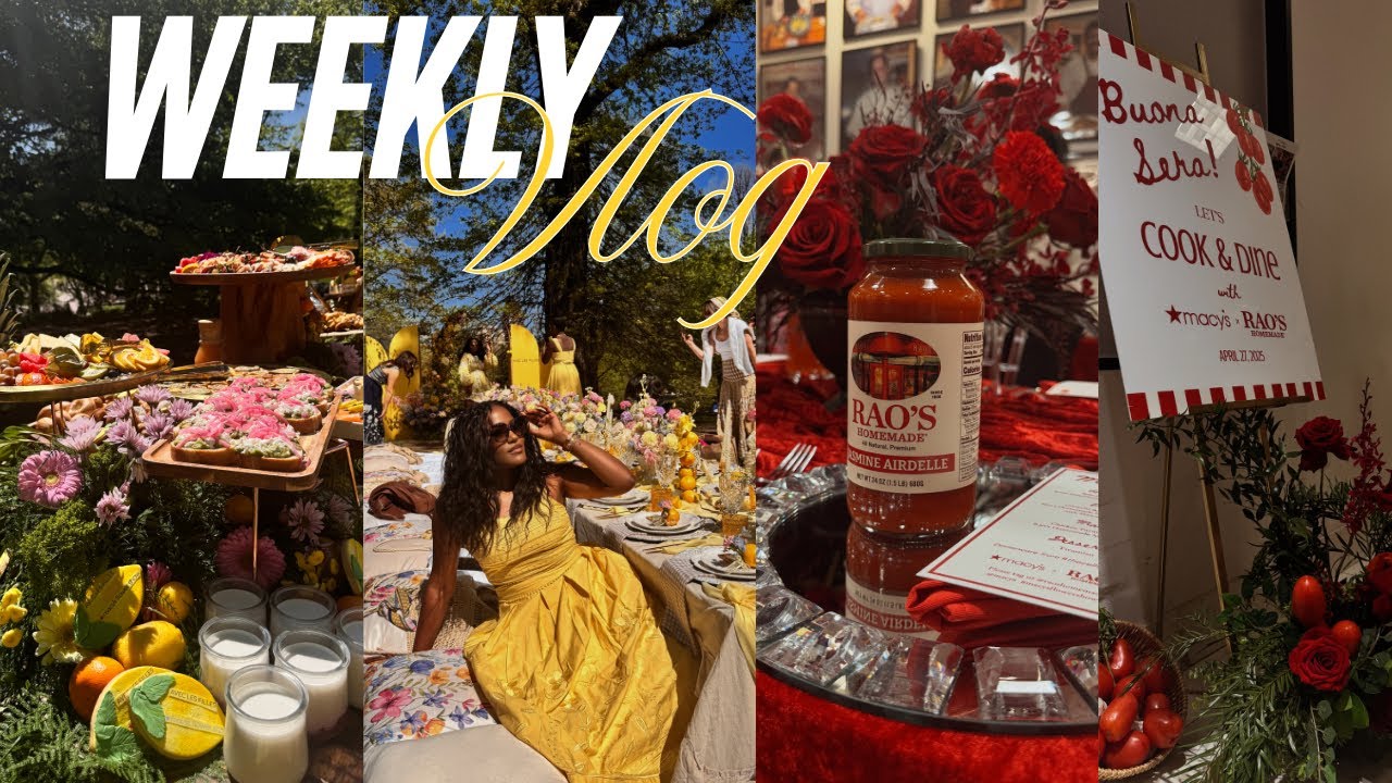 WEEKLY VLOG | MACY'S STYLE CREW, PICNIC in CENTRAL PARK, COOKING CLASS, FLOWER SHOW & MOTHER’S DAY