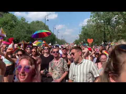 Steiner Kristóf a 28. Pride felvonuláson