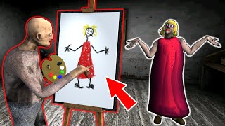 New Granny vs Grandpa vs Painting - funny horror a