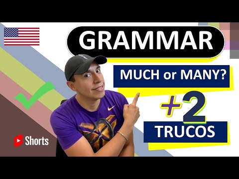 💥cuándo usar MANY o MUCH ? | 2 Súper TRUCOS | Grammar