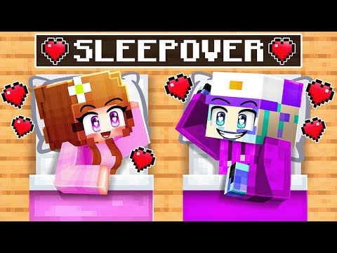 Dash & Anne SLEEPOVER in Minecraft!