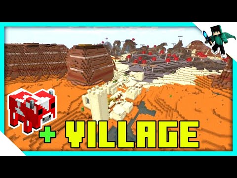 Rare Minecraft Seed: H1rU Gamer Village + Mushroom Biome