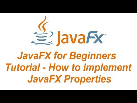 JavaFX and MySQL for Beginners Tutorial - How to add implement Properties in JavaFX