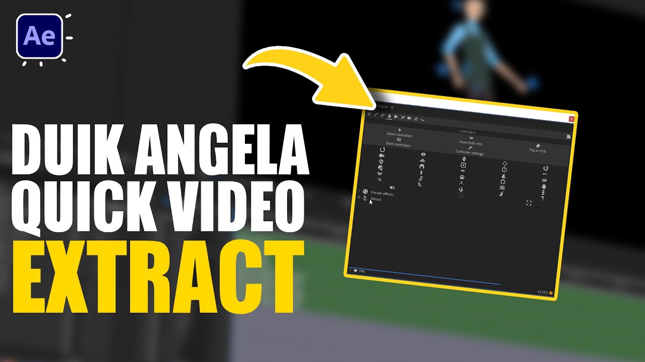 Duik Angela Quick Tutorial: Extract Controllers | After Effects