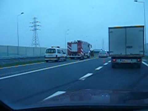 A4 Kraków - Szarów: rozbity Fiat