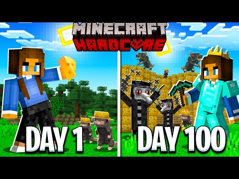 I Spent 100 Days In Minecraft RATS... Here's What Happened
