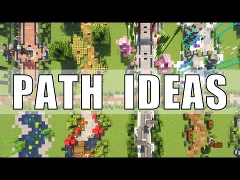 Minecraft How to Build Inspirational Paths | Path Design Ideas