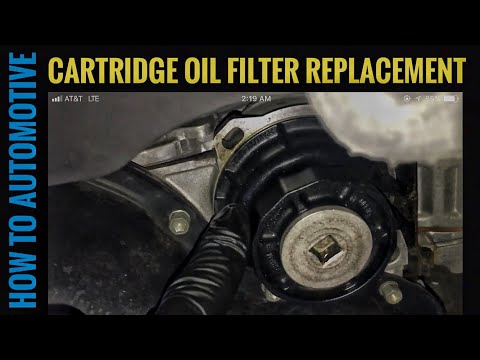 How to change the cartridge oil filter on a Toyota