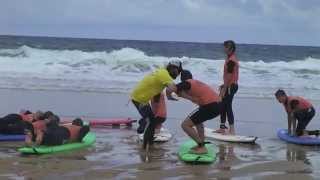 preview picture of video 'Session de surf à Lacanau 2014'
