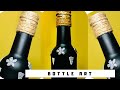 Simple bottle art malayalam  | Bottle art ideas | DIY crafts | Bottle art using Glitter paper