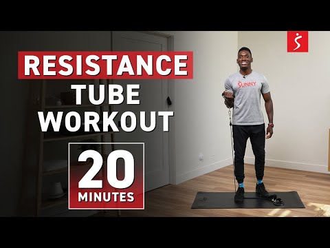 All Levels Resistance Tube Workout: STRENGTHEN & TONE MUSCLES | 20 Minutes | Sunny Strength®
