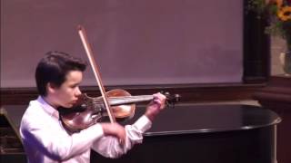 Julien Lee Heberling plays Kreisler Praeludium & Allegro at Groton MA Jan2016