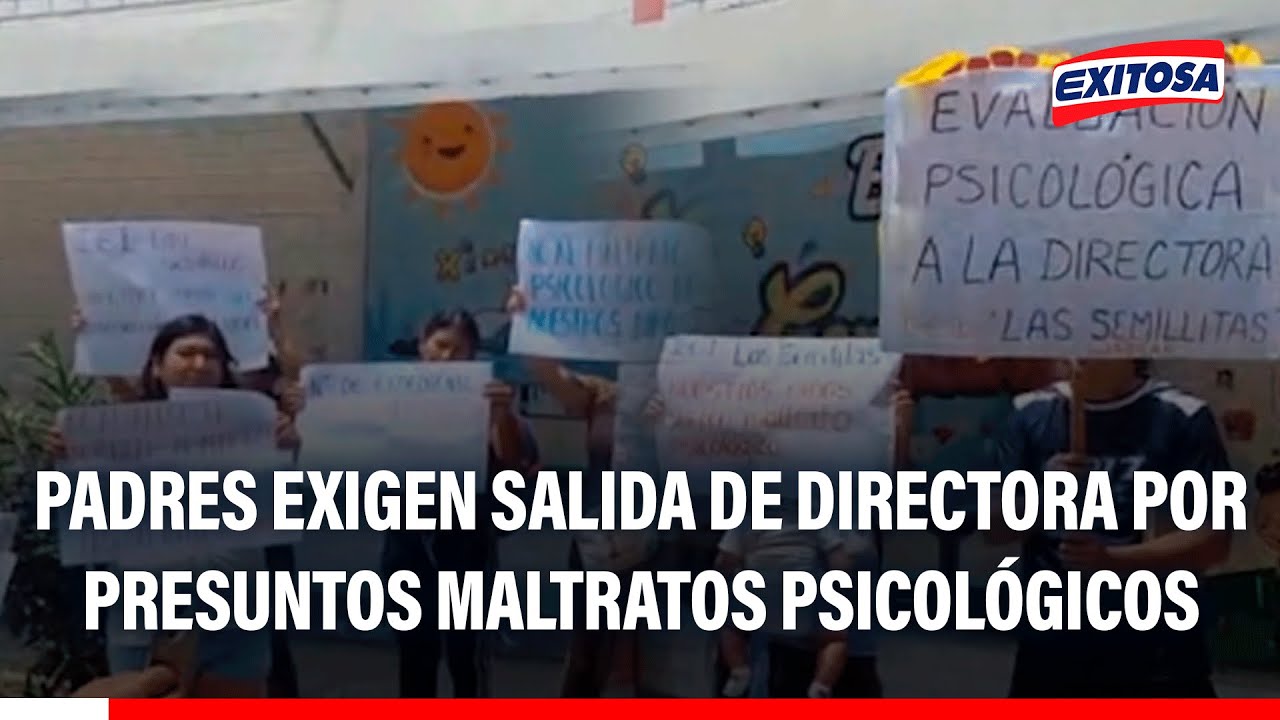 🔴🔵 SJL: Padres exigen el retiro de directora de jardín por presuntos maltratos psicológicos
