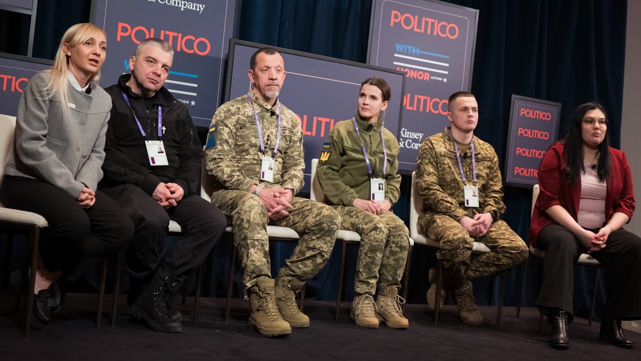 Meet and greet with Ukrainian fighters | POLITICO at Munich Security Conference