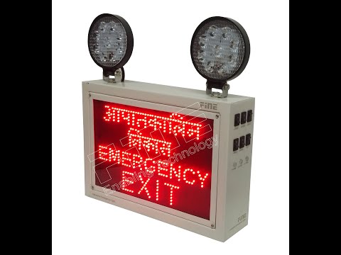 Fine Industrial Emergency Exit Light With LED Sign