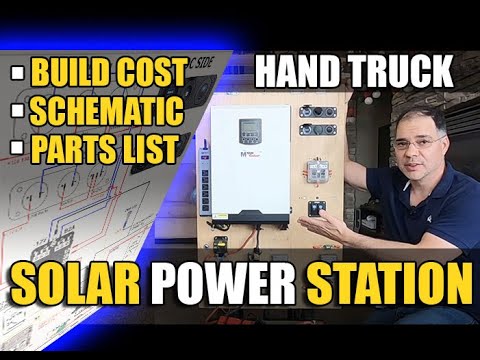 Hand Truck Solar Power Station - Schematic, Build Cost & Parts List