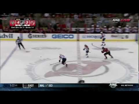 Johan Hedberg save in 2nd. Florida Panthers vs NJ Devils 4/17/12 NHL Hockey