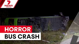 Fatal bus crash on Bruce Highway kills one | 7NEWS