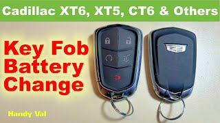 Cadillac Key Fob Battery Replacement - All XT6, XT5, CT6, Early model years XT4 and Escalades