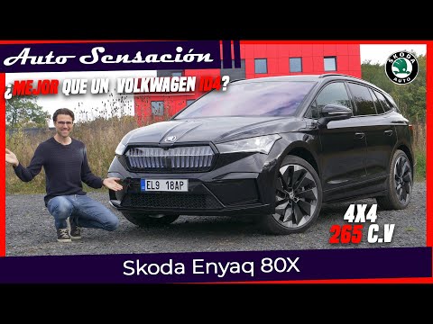 Prueba Skoda Enyaq iv 80x sportline 2021. El SUV electrico más deportivo de Skoda.