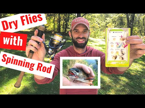The BEST Way to Fish Flies with a Spinning Rod for Trout Using a Dry Fly