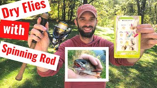 The BEST Way to Fish Flies with a Spinning Rod for Trout Using a Dry Fly