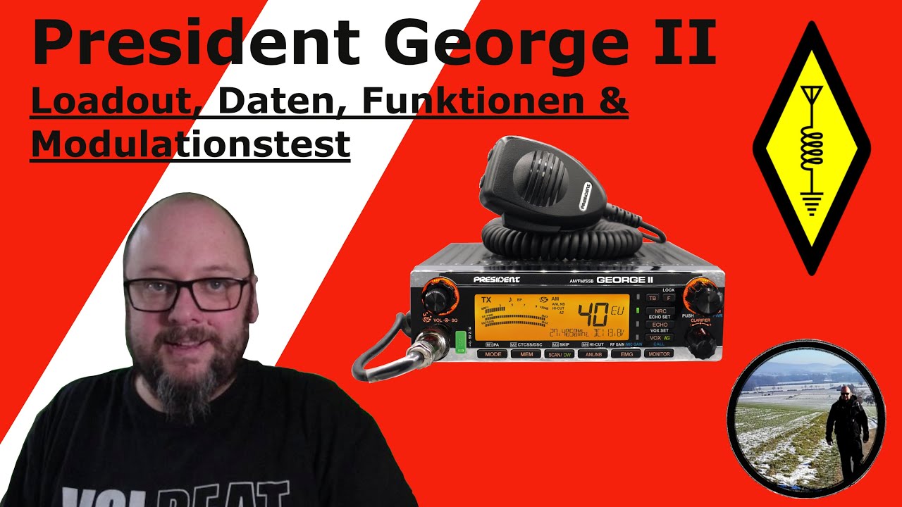 President George II unboxing, Daten, Funktionen & Modulationstest #cbfunk #amateurfunk #president