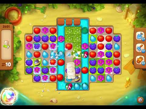 GardenScapes Level 2601 no boosters (11 moves)