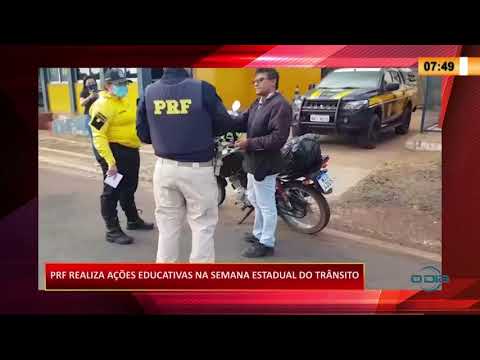 PRF realiza atividades educativas sobre traÌ‚nsito responsaÌvel com motoristas 23 09 2020