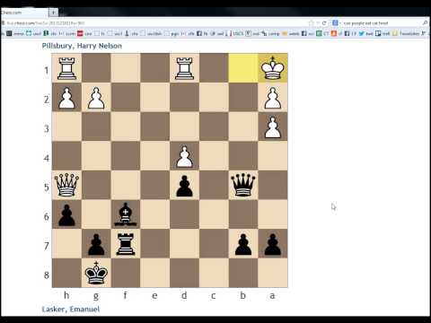 Key Moments in Chess History #103: St Petersburg 1895/96 - Pillsbury vs Lasker