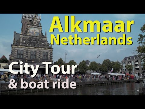 Alkmaar, Netherlands city tour and boat ride