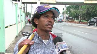 Llega a la capital peregrino que salió desde la provincia Valverde