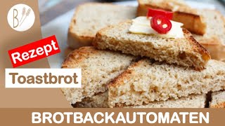 Bestes Toastbrot Rezept für den Brotbackautomaten. Toast selber backen. So einfach - sooo gut!