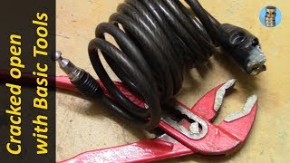 (picking 642) Bike Lock Cracked Open with Basic Tools - beware of these locks