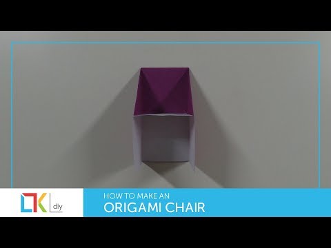 Origami toys #57 - How to make an origami chair I