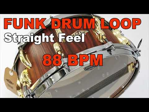FUNK DRUM LOOP 88 BPM / Straight drum loop