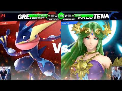 EVAC 24/1/20 - SSBU - DF | Taicho (Greninja) vs Paulek (Peach/Palutena)