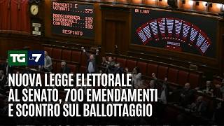 Nuova legge elettorale al Senato, 700 emendamenti e scontro sul ballottaggio: ma