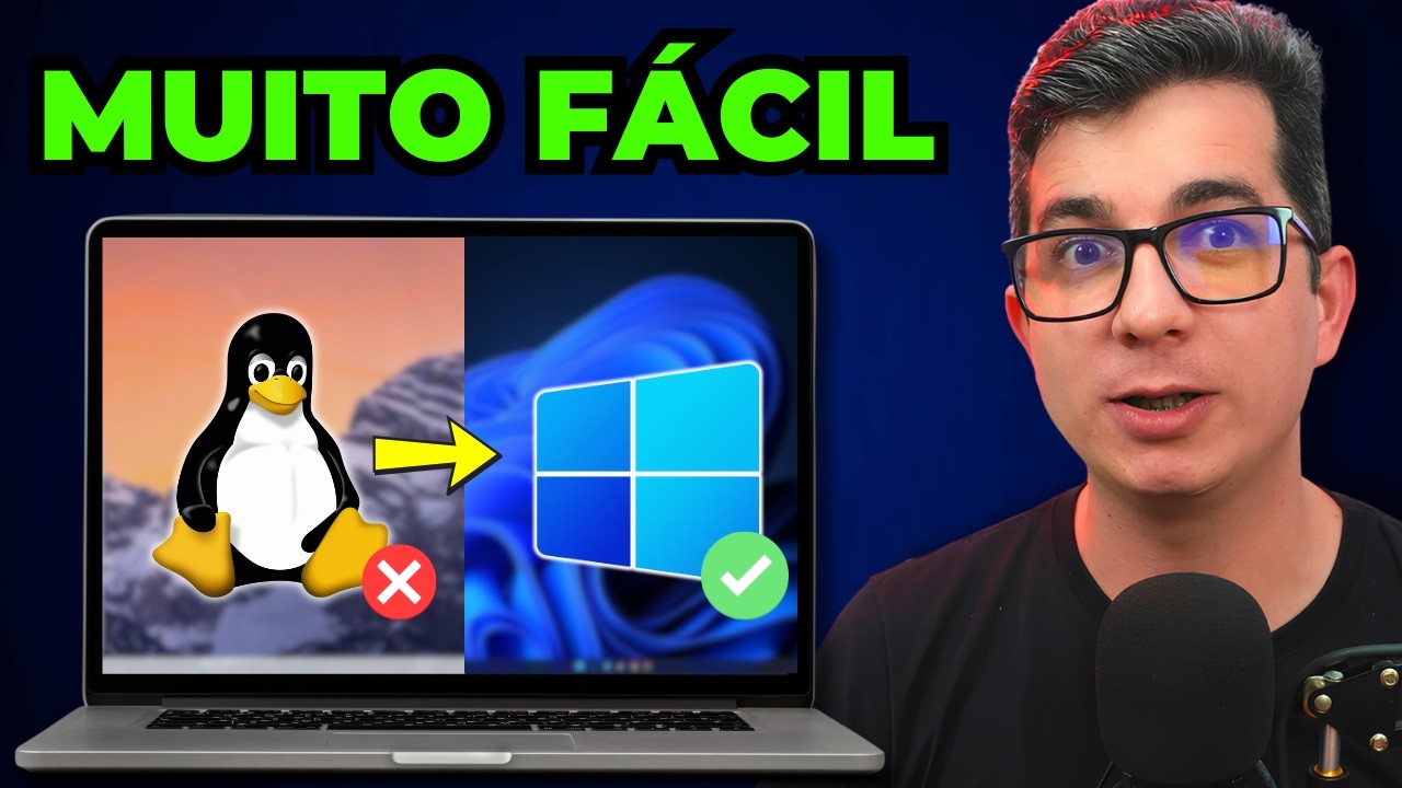 Comprou um NOTEBOOK com LINUX? Veja como instalar o WINDOWS 11 SEM COMPLICAÇÃO!