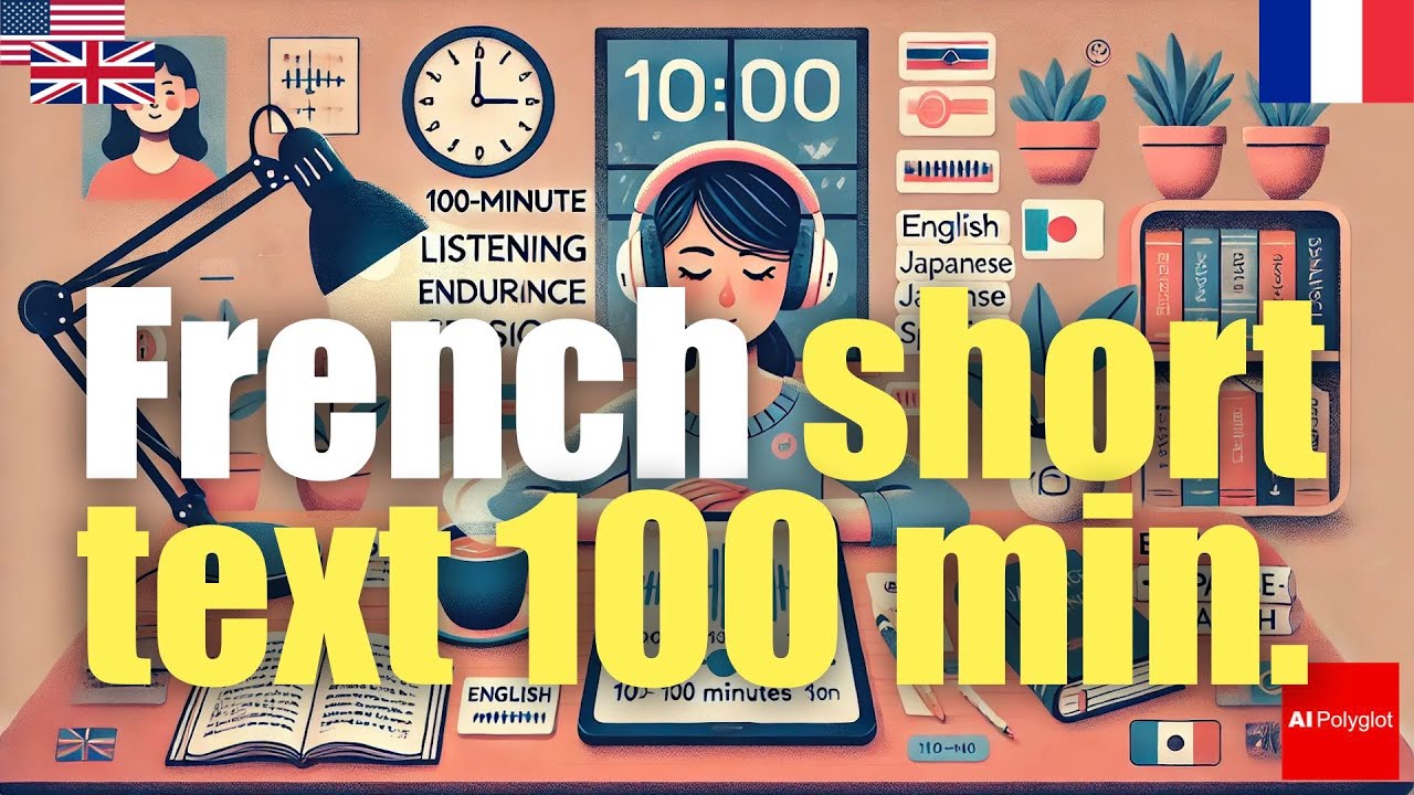 French short text 100 minutes | Passive listening | Second Foreign Language | with hiragana episode artwork