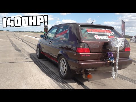THE FASTEST VOLKSWAGEN GOLF 2 IN THE WORLD @ 1/2 MILE - 341KM/H (211MPH)!!