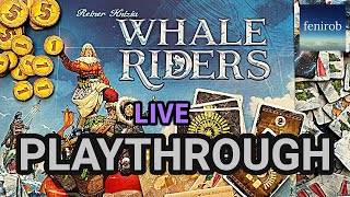 Whale Riders Board Game | Playthrough | Live Stream