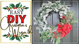 Easy Wreath Upgrade | DIY Wreath Tutorial | Christmas Wreath Idea | The Craf-T Home