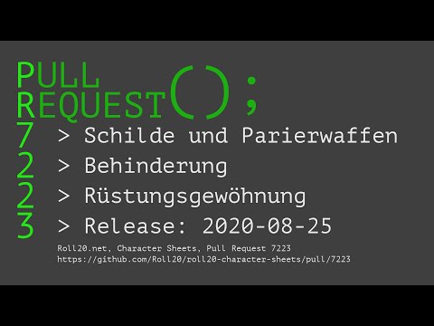 [DSA4.1/Roll20] Schilde, Parierwaffen und Behinderung