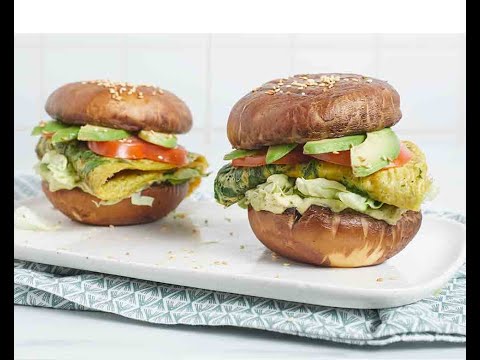 Recette Burger aux champignons portobello et épinards