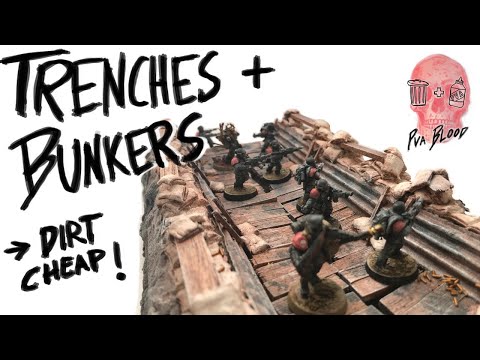 Build a battlefield without buying kits! Modular Trenches and Bunkers.