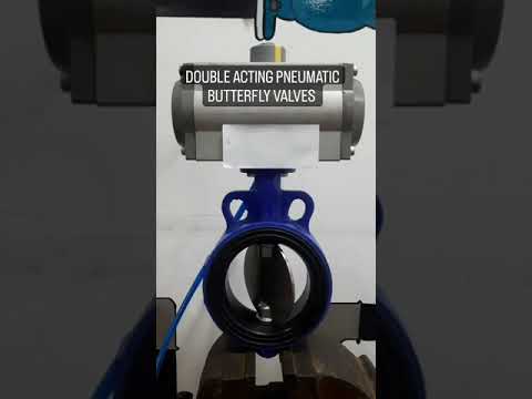 Double Acting Pneumatic  Actuator Operated Butterfly Valve